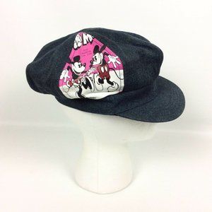 Mickey Minnie Denim Cabbie Newsboy Hat 